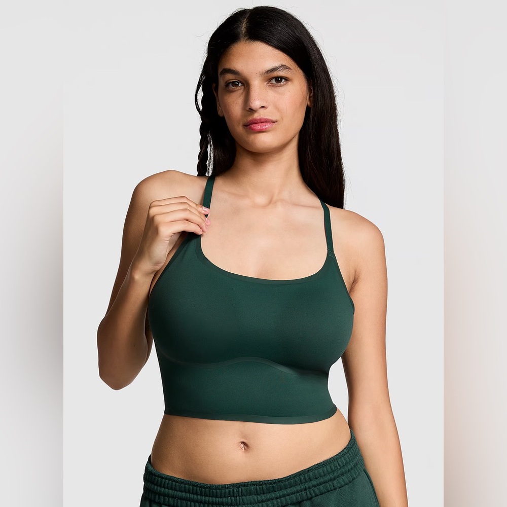 RELAY RACERBACK SPORTS BRA (Green) Deep Forest XXL